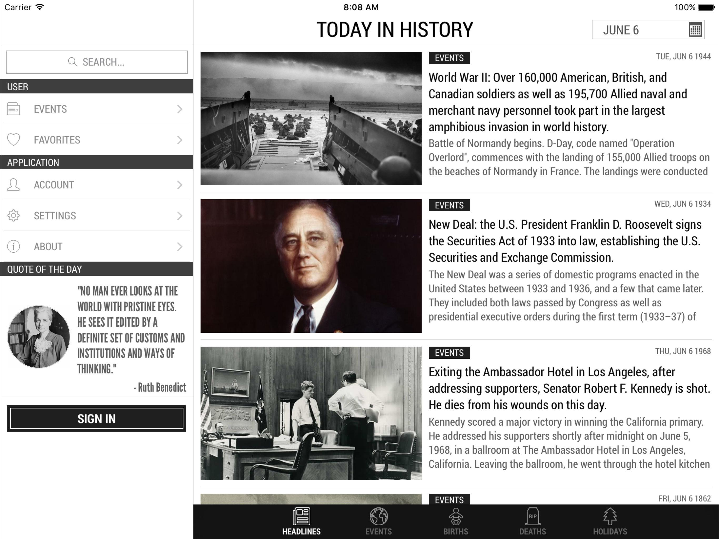 Today In History: Bringing The Past To Your Pocket